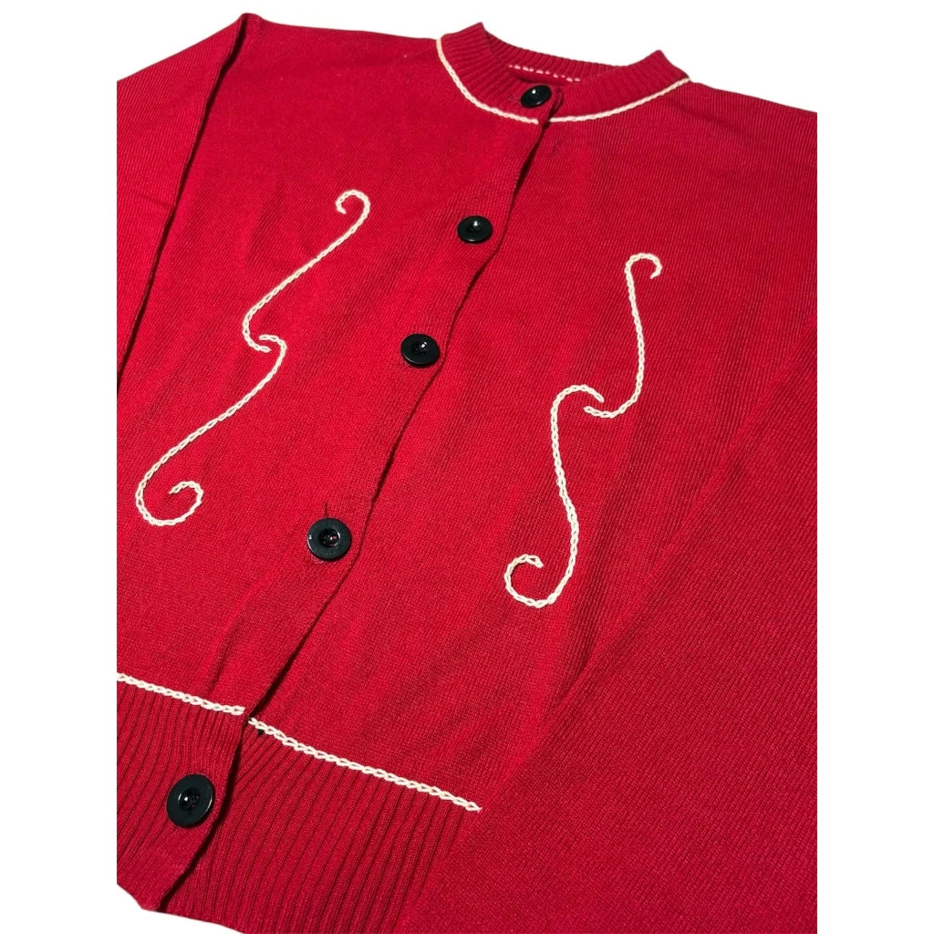 Amory Red Cardigan - Eotes