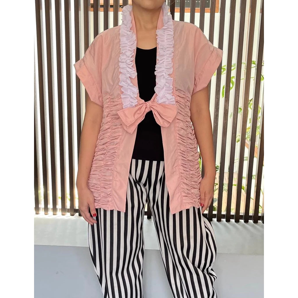 Smocked Peach Kimono - Mannequin Plastic