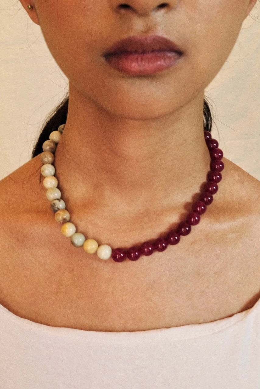 Puspa Necklace Red - Hoogy