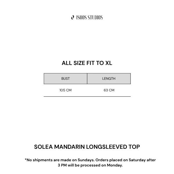 Solea Mandarin Longsleeved Top Latte - Isoos Studios