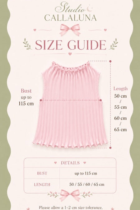 The Blush Sleeveless Top - Callaluna Studio