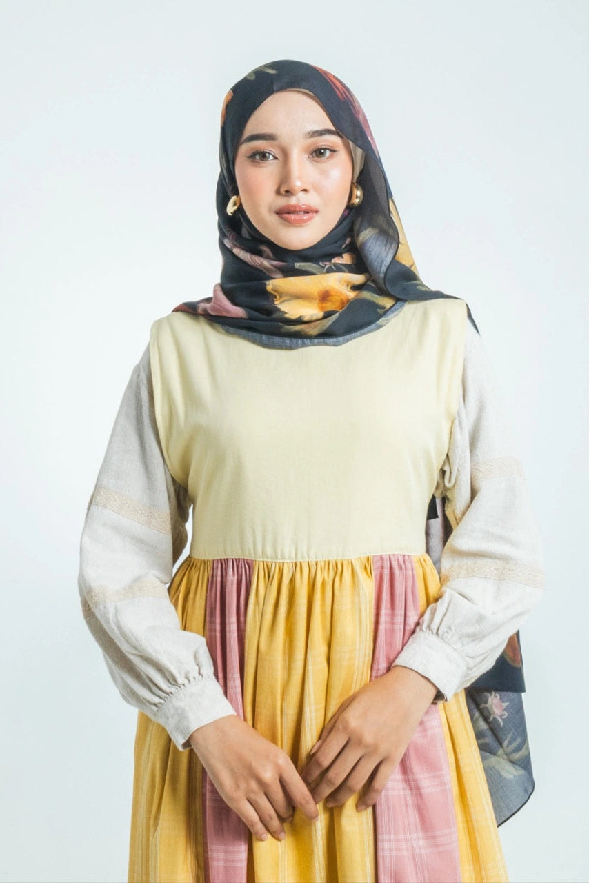 Kenikir Shawl Hijab - Earth Major