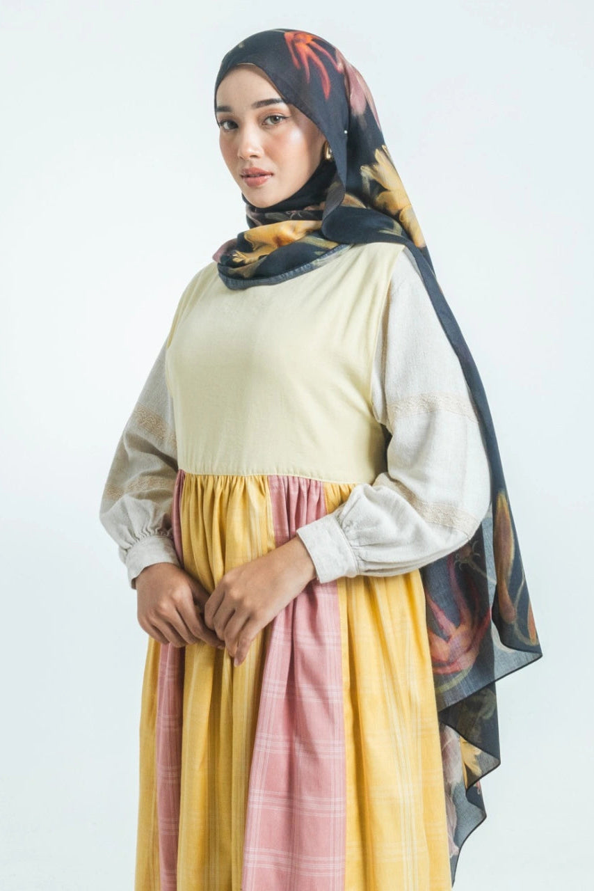 Kenikir Shawl Hijab - Earth Major