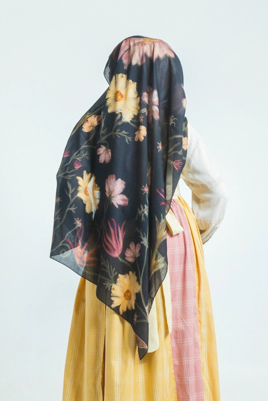 Kenikir Shawl Hijab - Earth Major
