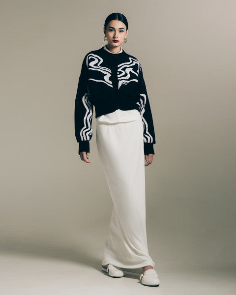M Cardigan Knit Black - Mader