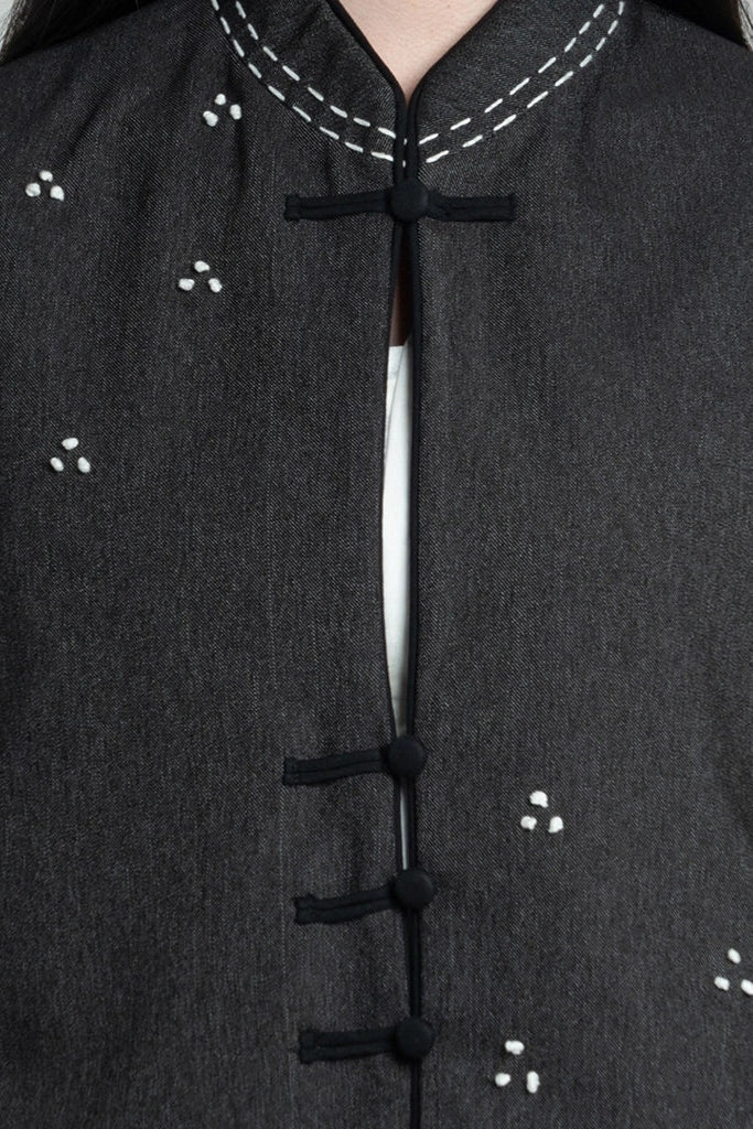 Rintik H-Line Vest Balck - Damakara