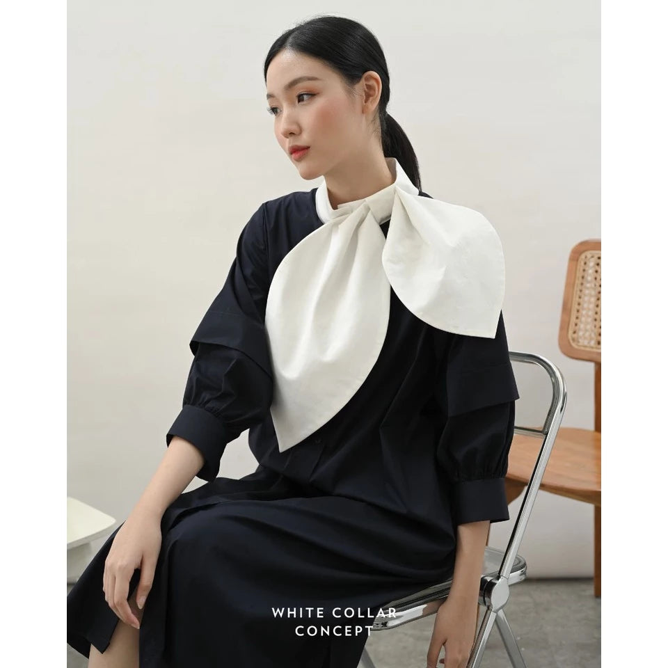 Livy Dress - White Collar Concept
