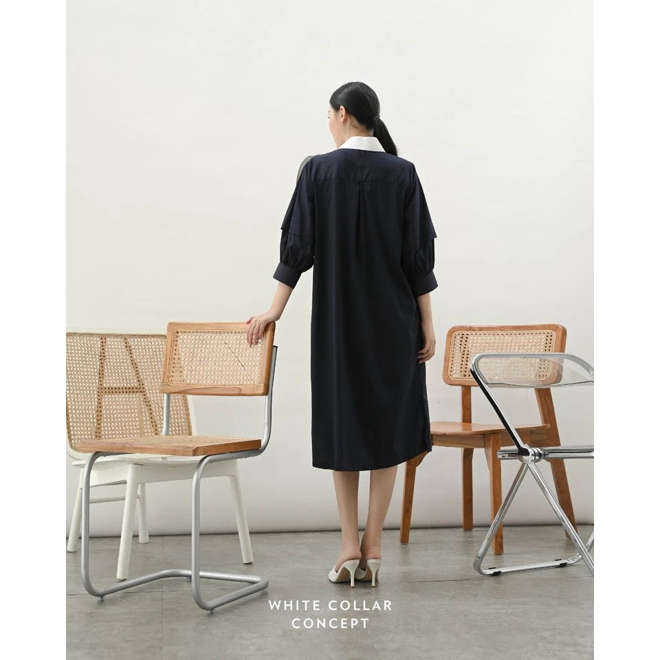 Livy Dress - White Collar Concept