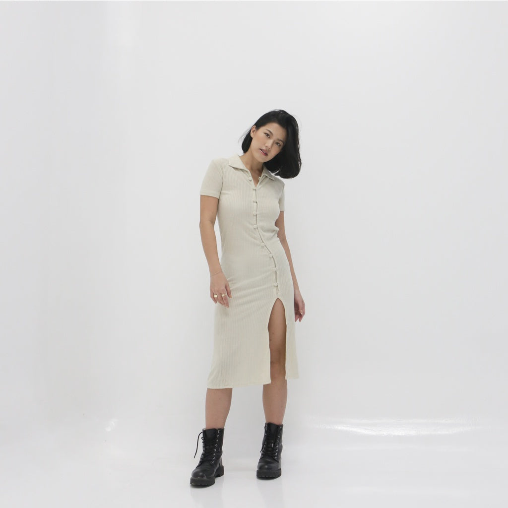 Tallin Dress Beige - Reise