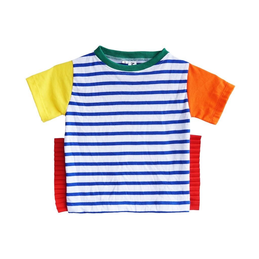 Building Block Wing Top Stripes Blue - Mplayground