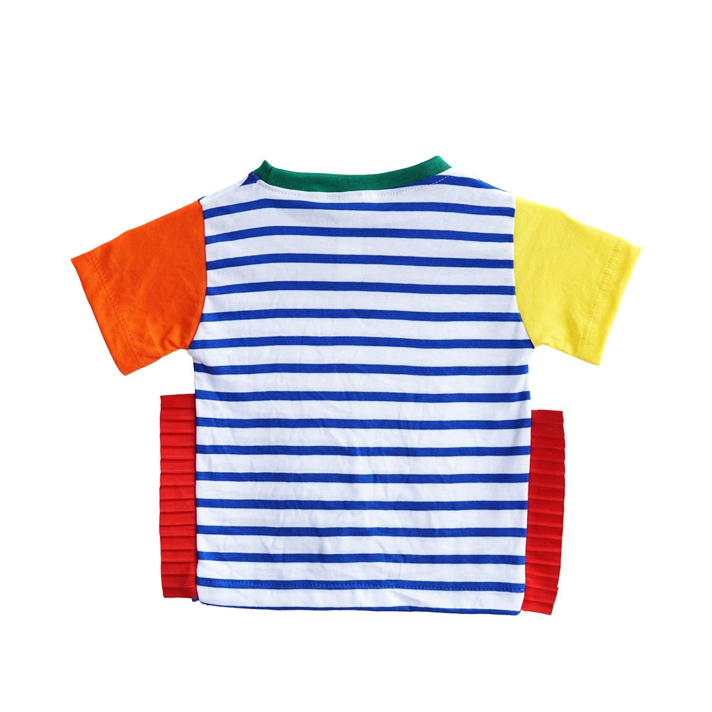 Building Block Wing Top Stripes Blue - Mplayground