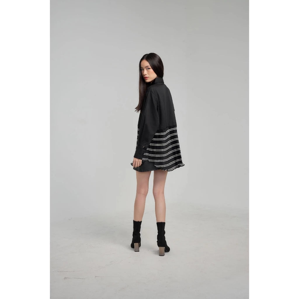 Lisa Shirt Black Stripe - Mine