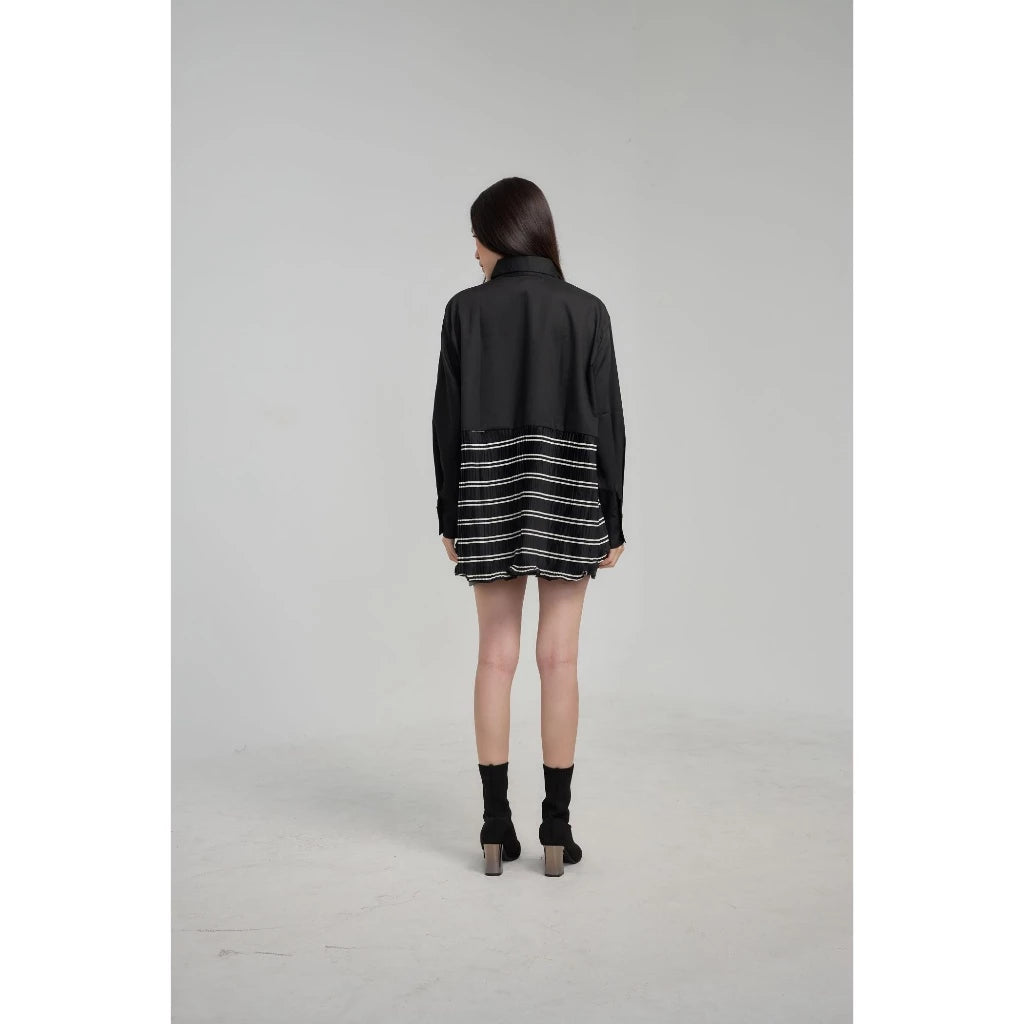 Lisa Shirt Black Stripe - Mine