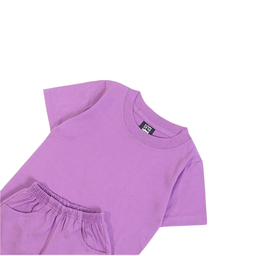 HGL Bambini - Jummakids One Set Kaos Polos Anak Lavender - Jumma Kids