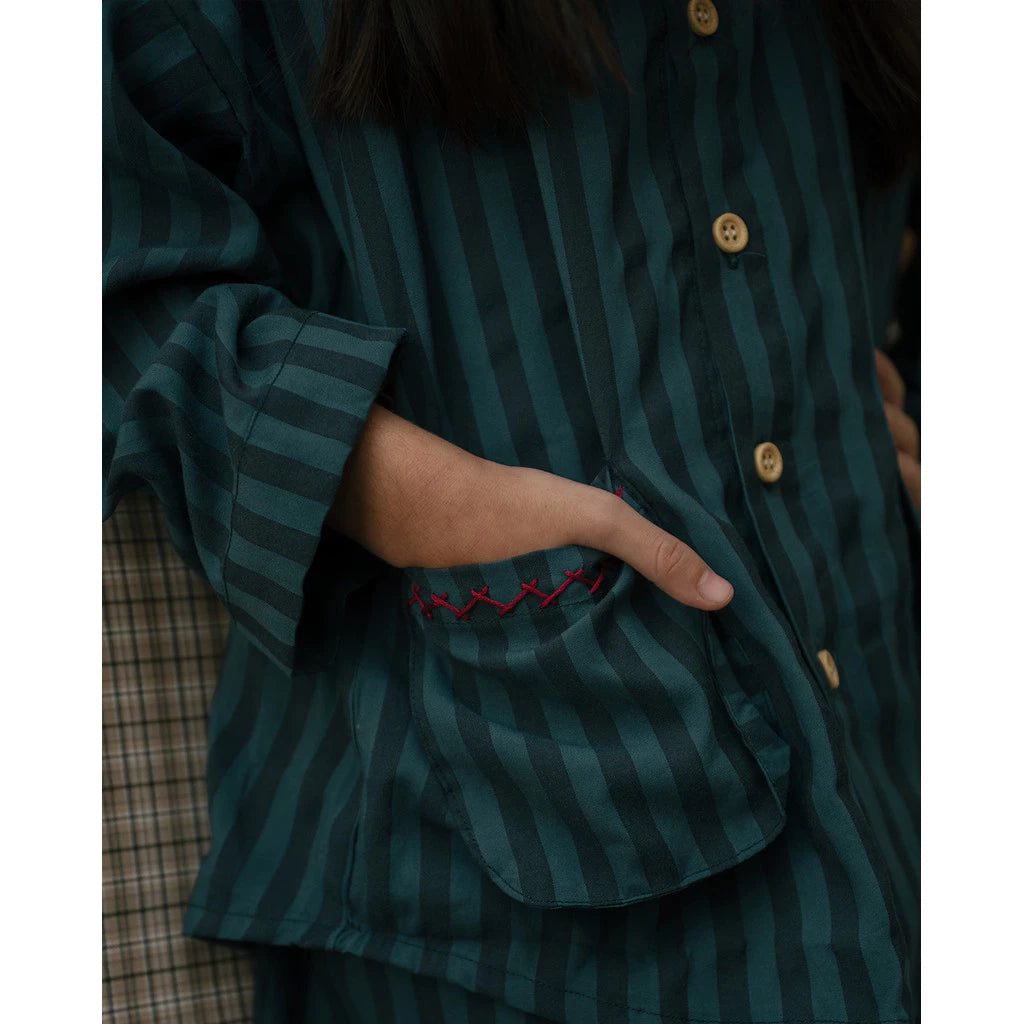 HGL Bambini - Timmy Herringbone Set Green - Sabine & Heem