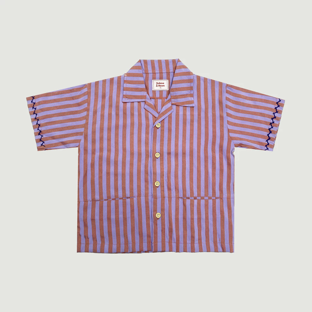 HGL Bambini - Bits Herringbone Set Purple Stripe - Sabine & Heem