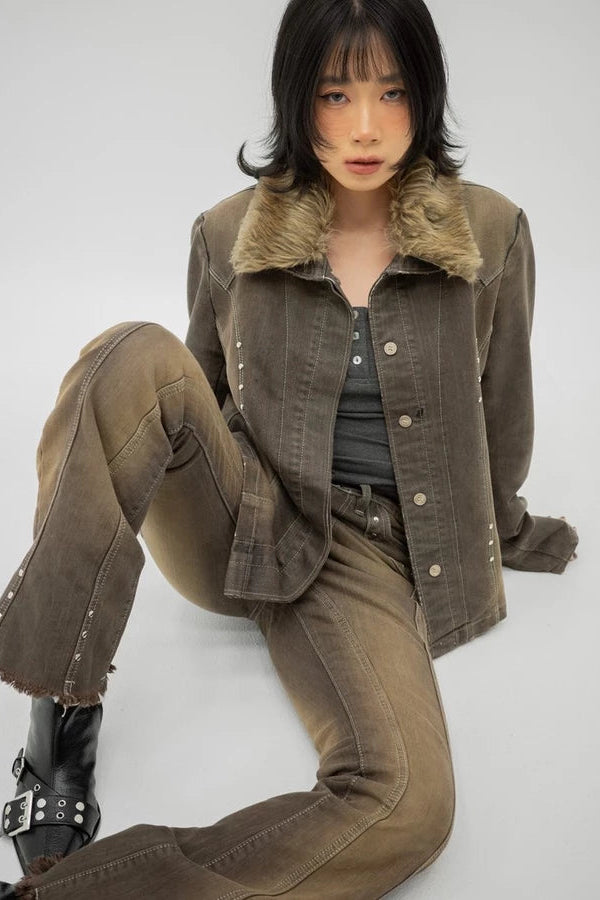 Fur Eclipse Line Up Jacket - Catha