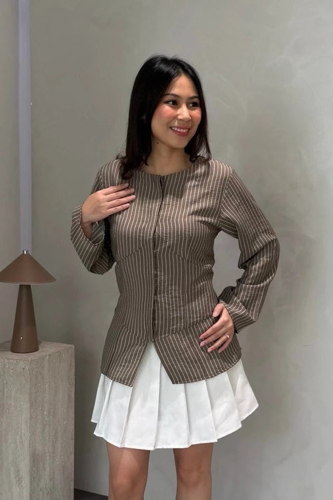 Vela Stripe Brown - Bling It On