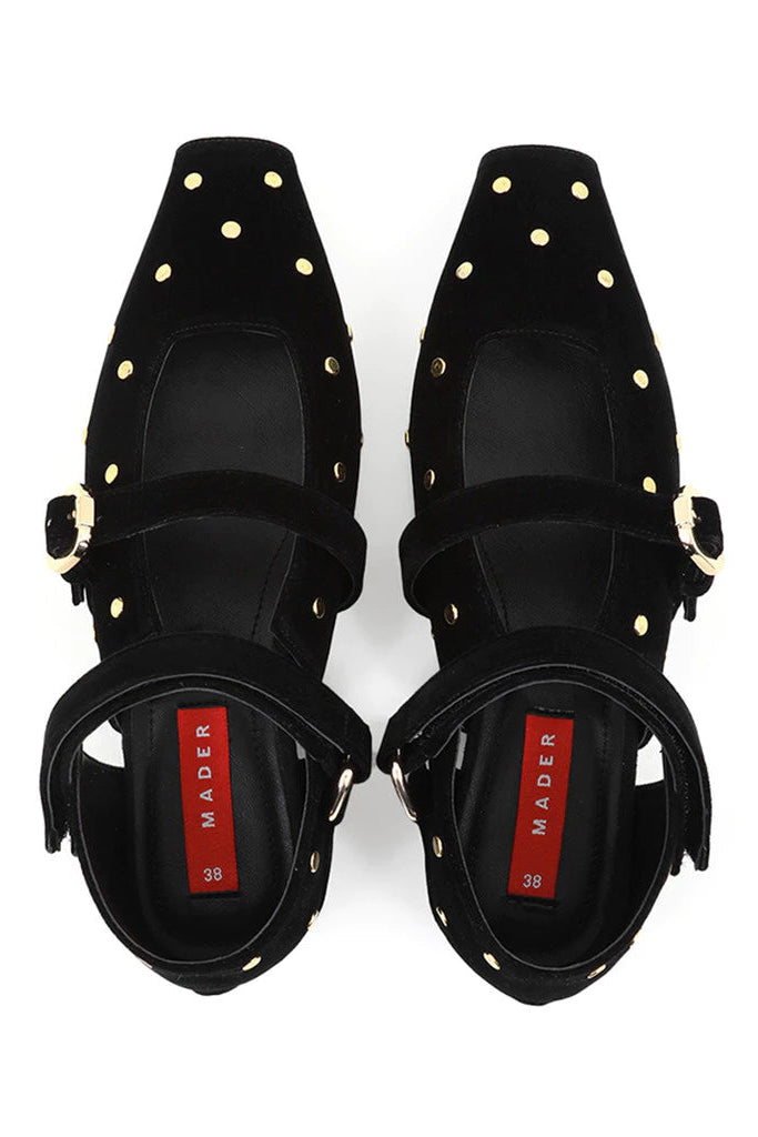 INMJ Gold Studs Luxe Black - Mader