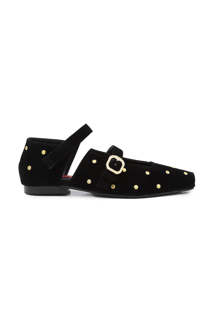 INMJ Gold Studs Luxe Black - Mader