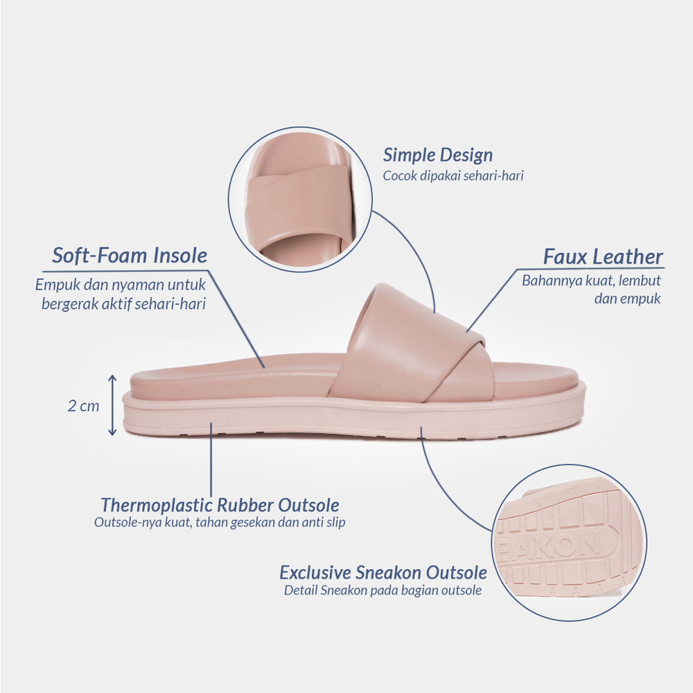 Floryn Sandal Dustypink - Sneakon