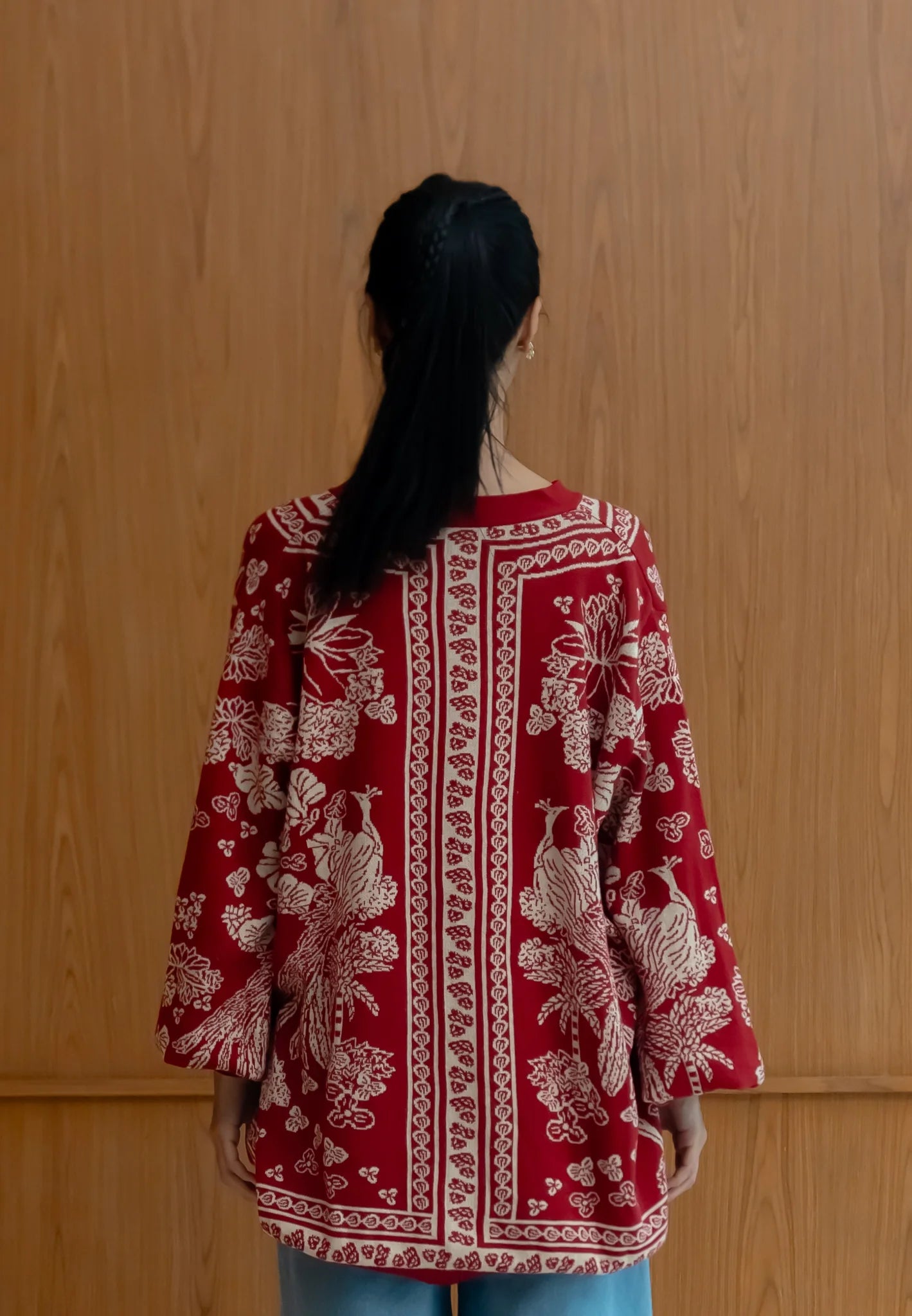Nonaetal Greta Heritage Knit Cardigan Oversized - Nona