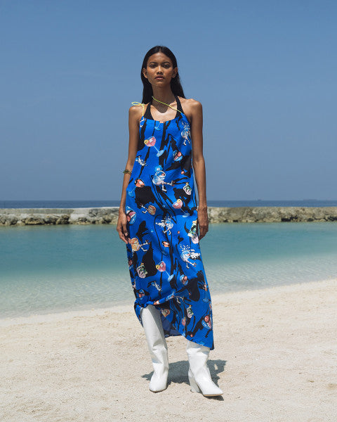 Ykha's Slip Dress Blue - 3Mongkis