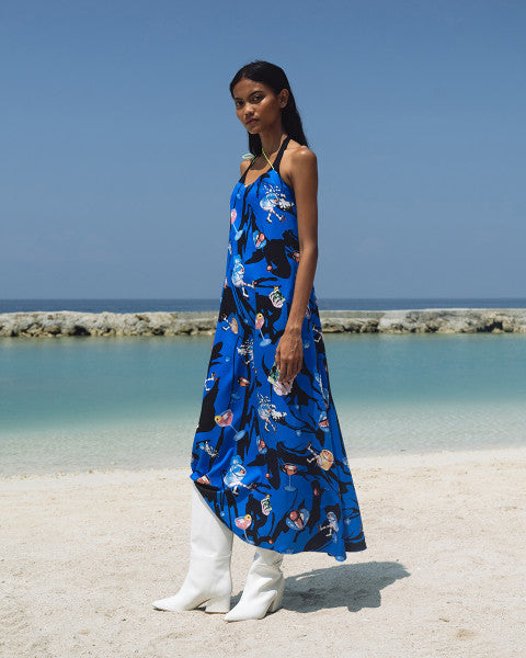 Ykha's Slip Dress Blue - 3Mongkis