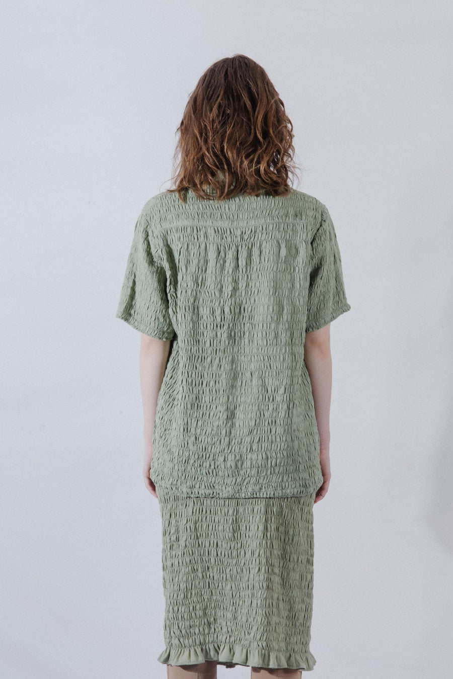 Brunnera Smokk Skirt Green - La Douche Vita