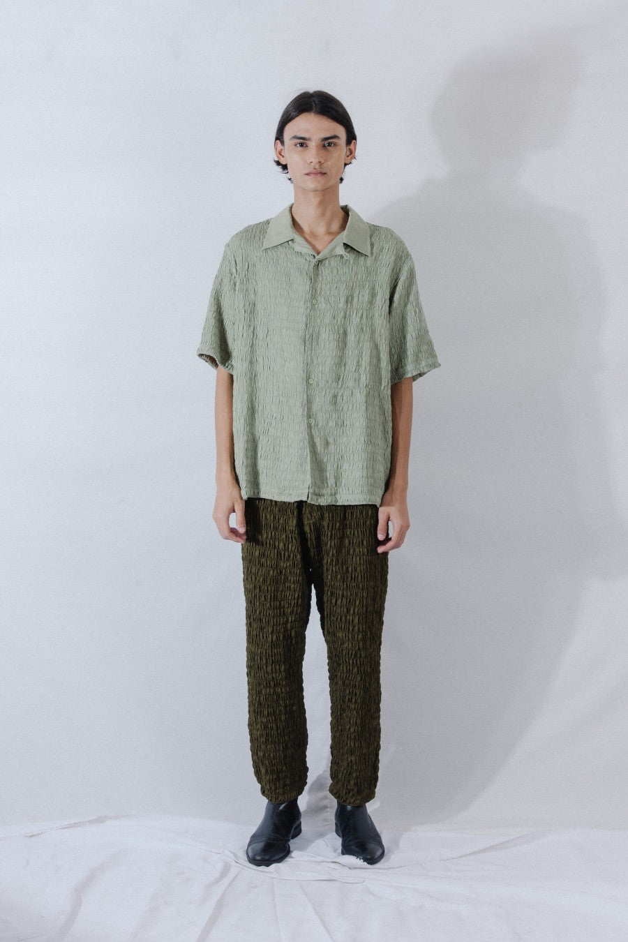 Brunnera Smockk Shirt Green - La Douche Vita