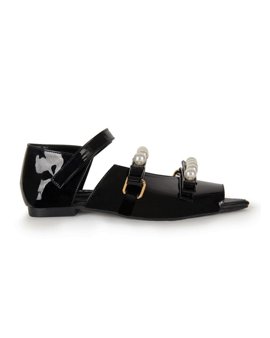 Boba Pearl Open Toe Shoe Black - Mader