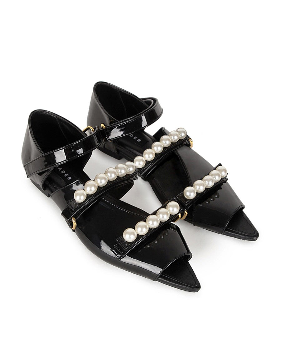 Boba Pearl Open Toe Shoe Black - Mader