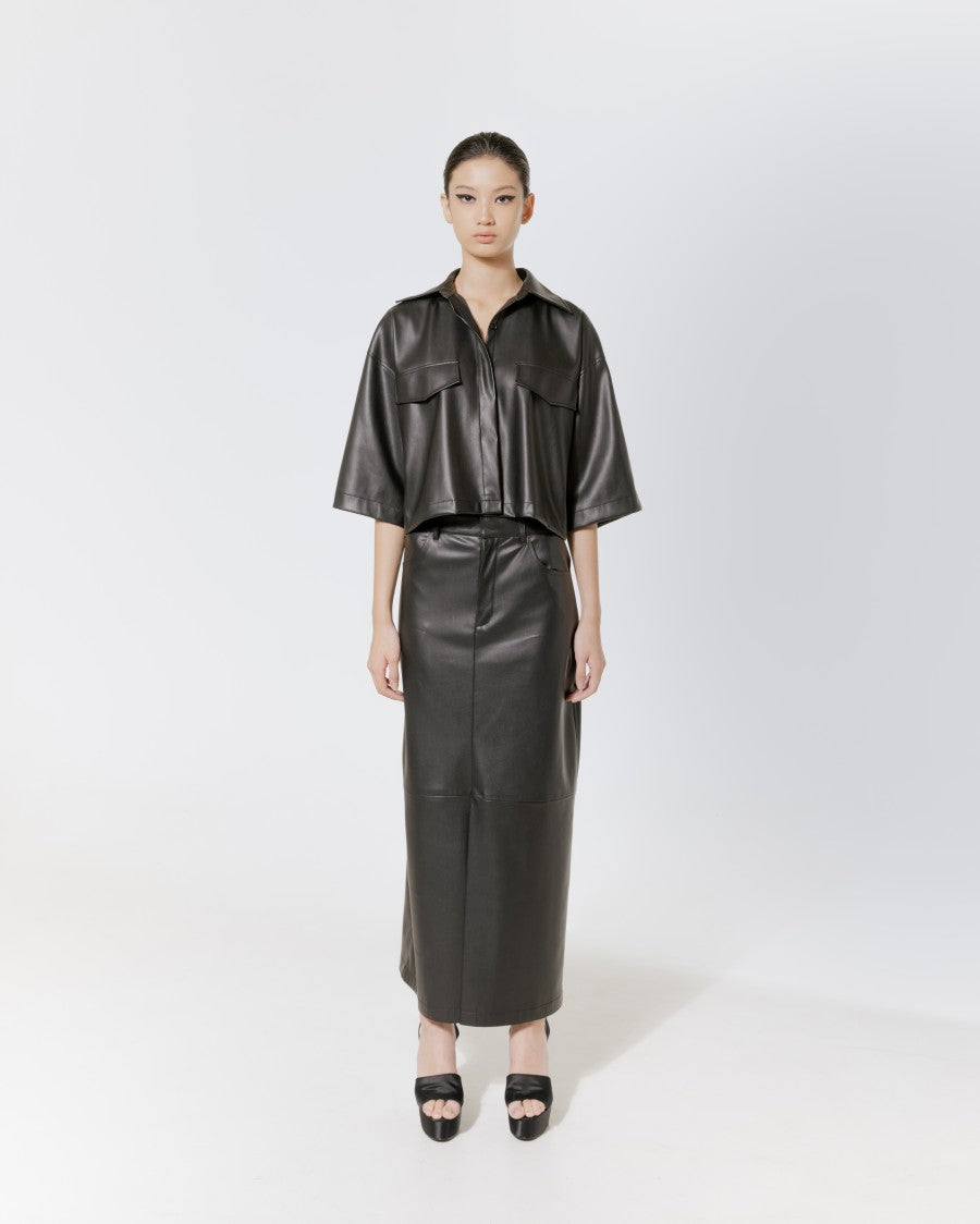 Rae Crop Jacket Black - Litti Studio