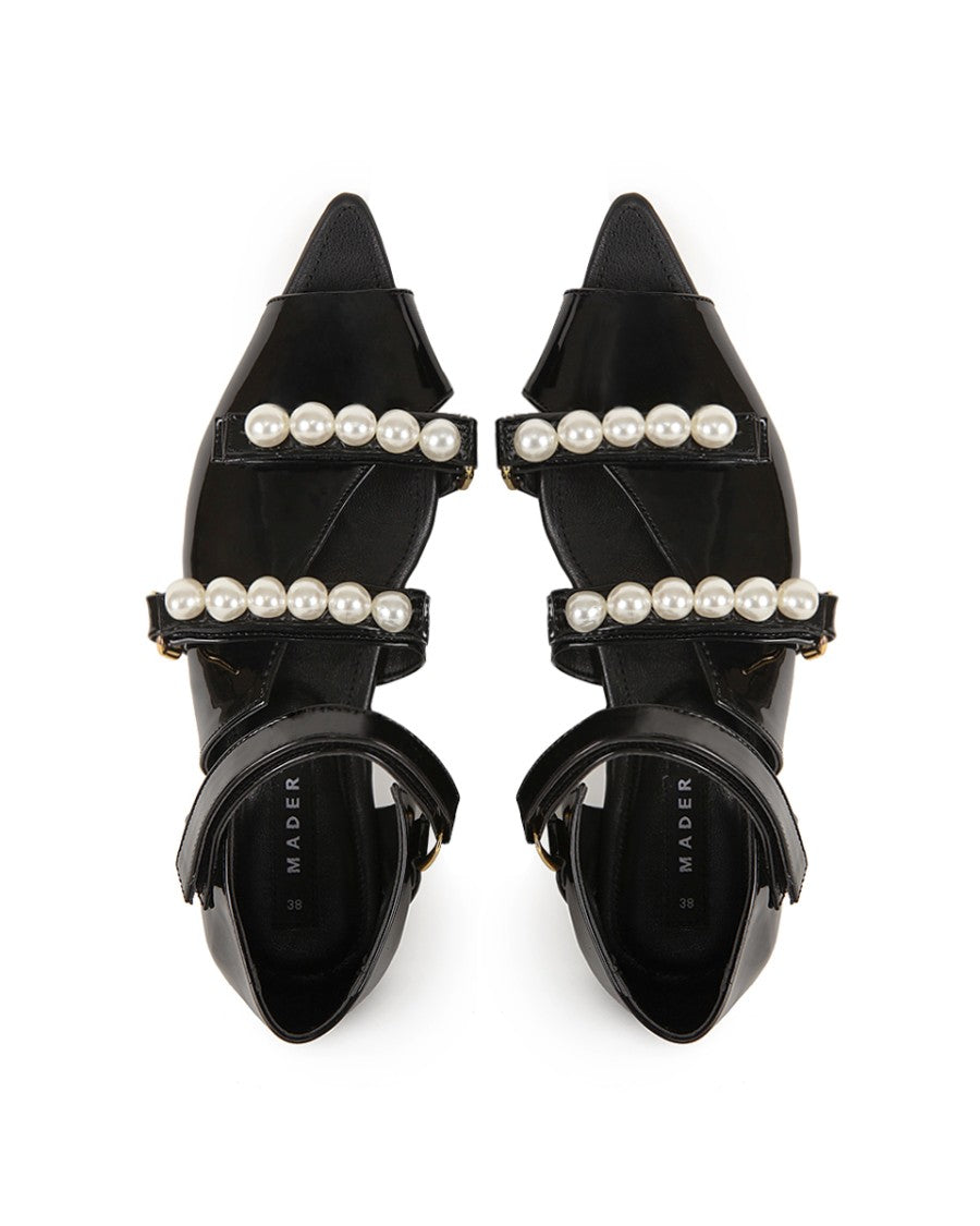 Boba Pearl Open Toe Shoe Black - Mader