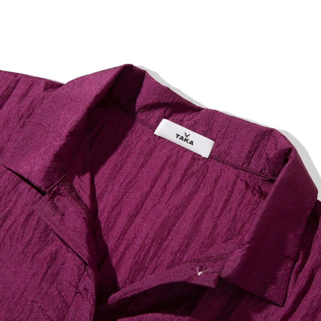 Court Boxy Oversized Shirt Burgundy