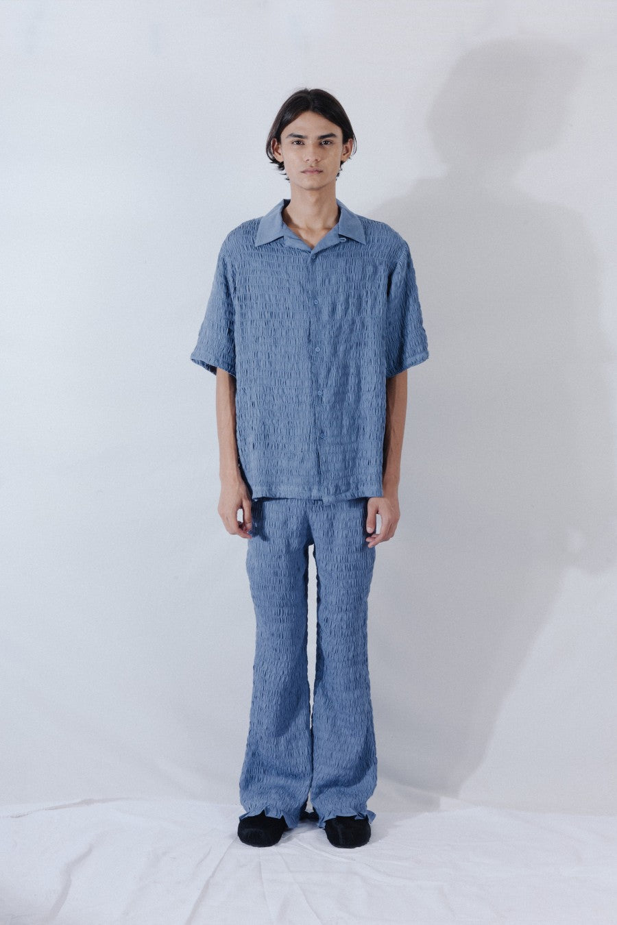 Smockk Flare Pants Blue - La Douche Vita