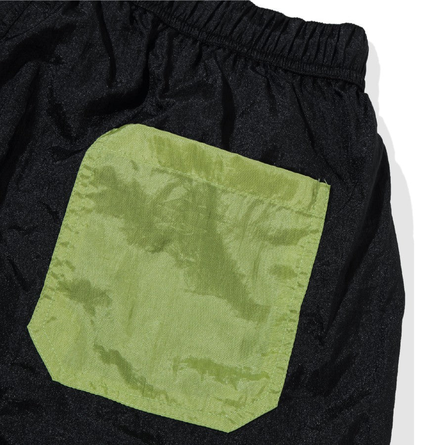 Buggy Nylon Shorts Womens Black Lime - Taka