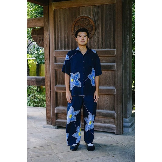 Navy Hana Shirt - Joged Art