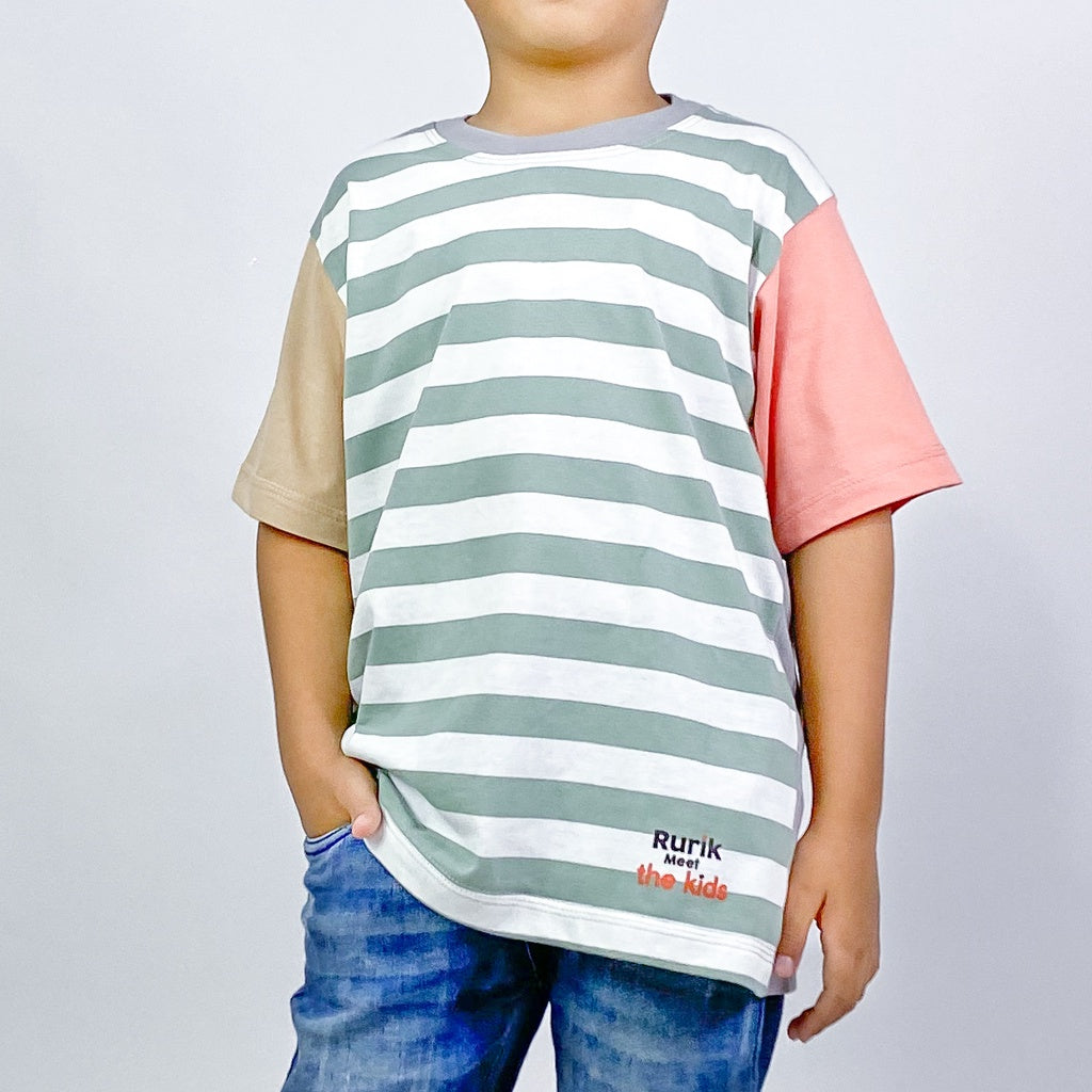 4 Tone Stripe Grey - Meet The Kids