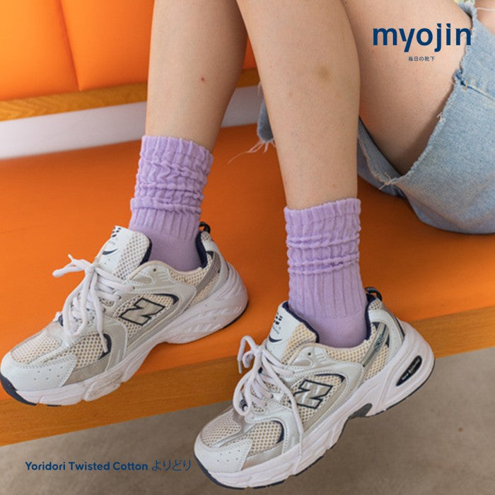 Yoridori Twisted Cotton Socks - Myojin