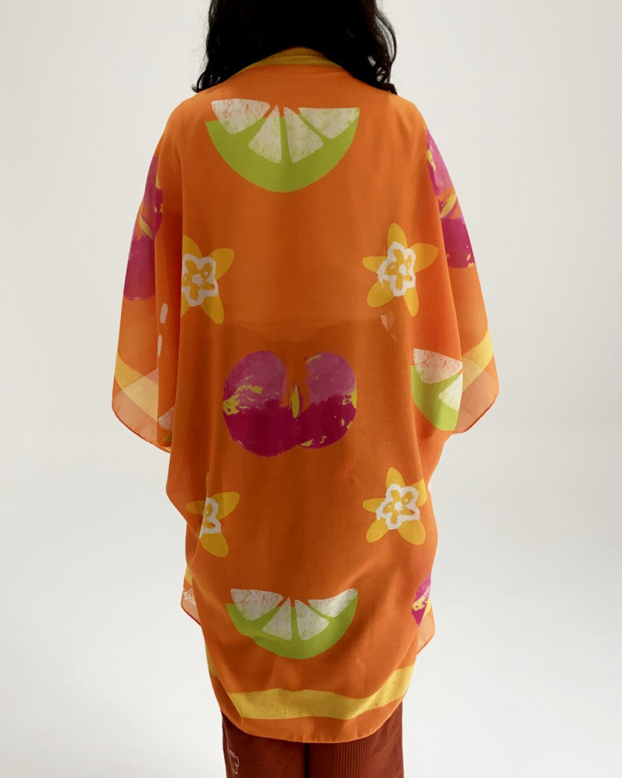 Tutti Frutti Orange Outer Scarf - Earth Major