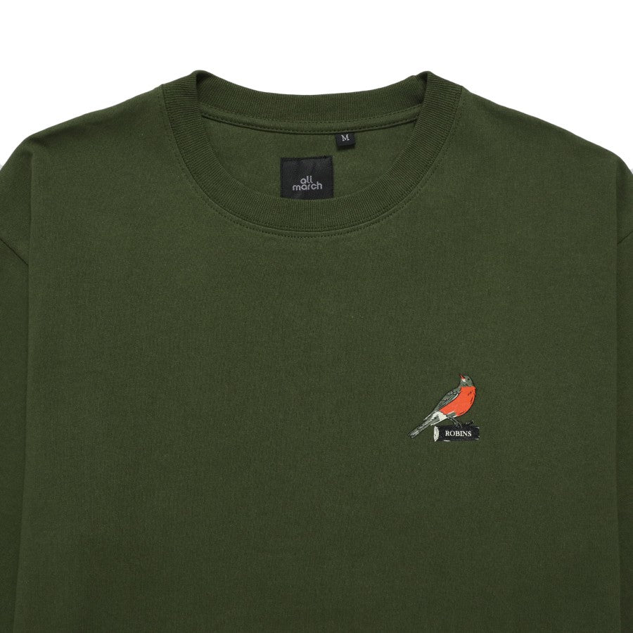 Robins T-Shirt Olive Green - All March