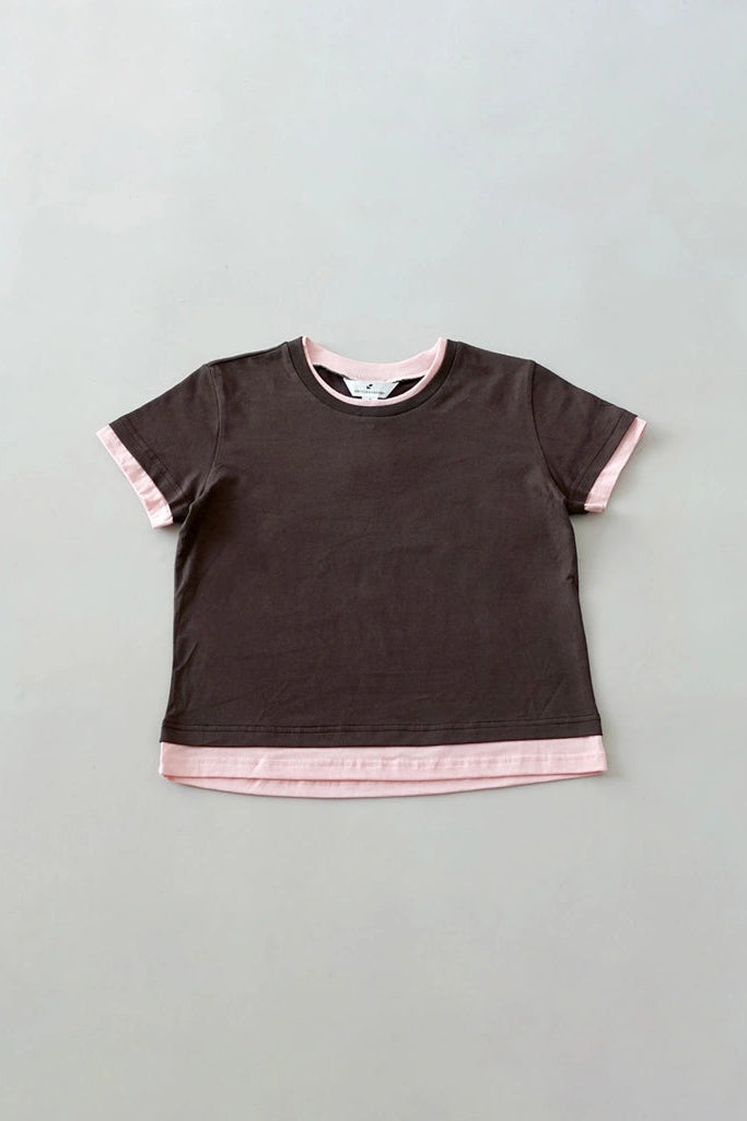 Peep Tee SS Cocoa - Argyle & Oxford