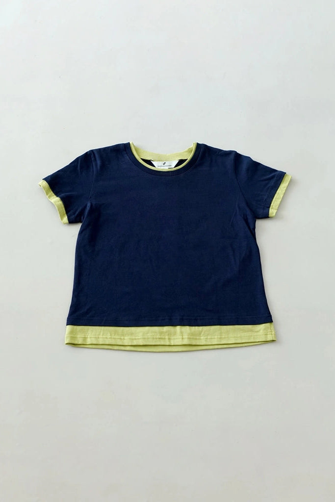 Peep Tee SS Navy - Argyle & Oxford