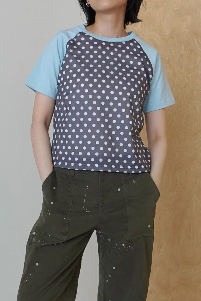 Raglan SS Polka - Argyle & Oxford