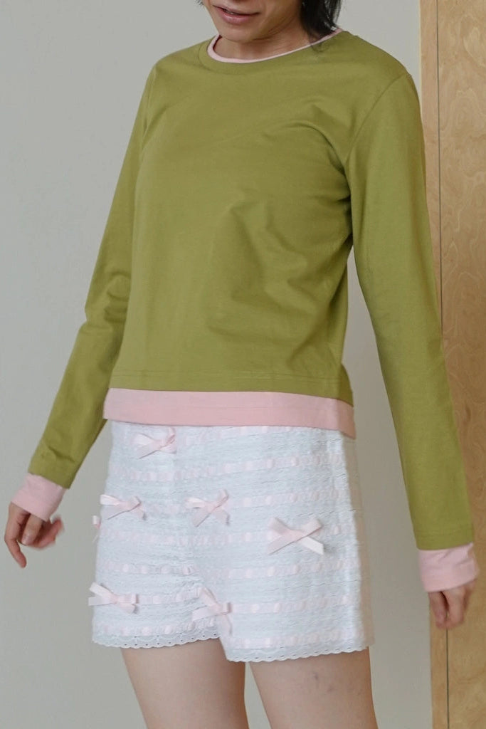 Peep Tee LS Pistachio - Argyle & Oxford