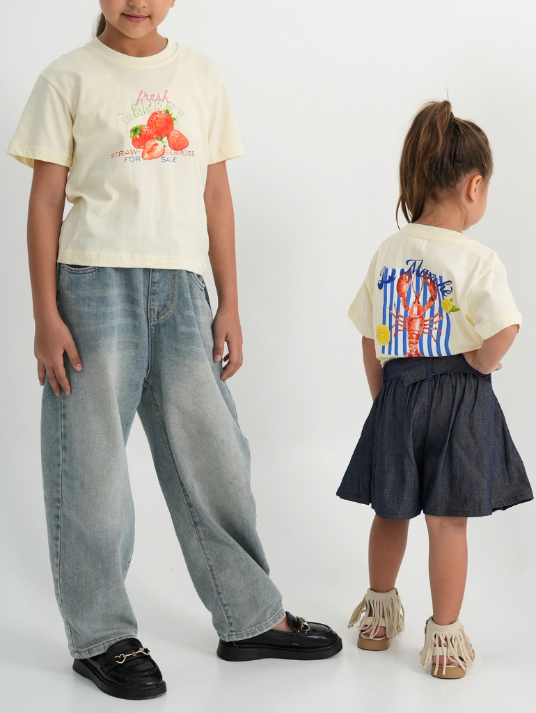 HGL Bambini - Starwberry Market Tee Butter - Little Saints