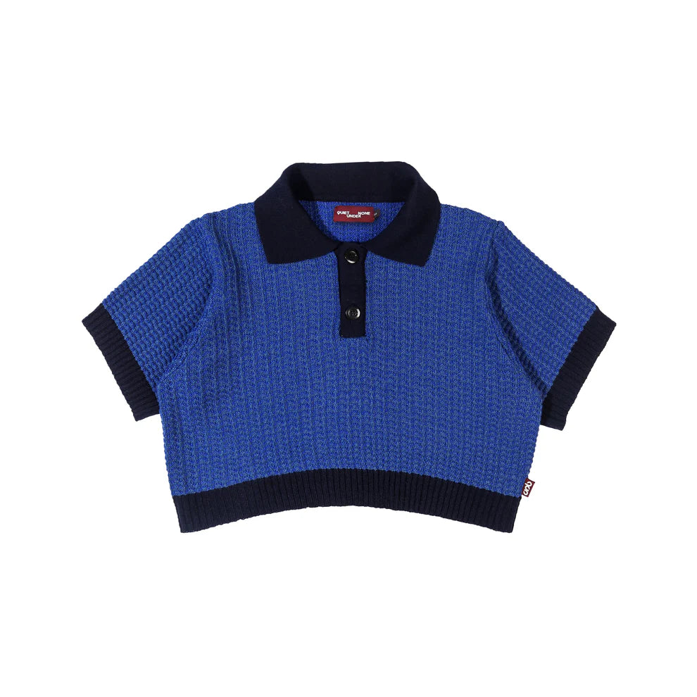 X Tsukasa Polo Knit Navy - Quiet Under None