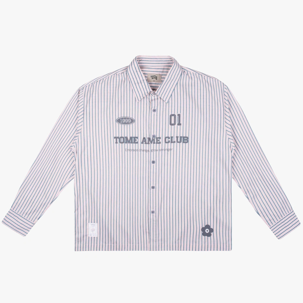 Tome Ame 01 Stripped Shirt Pink - Tome Ame