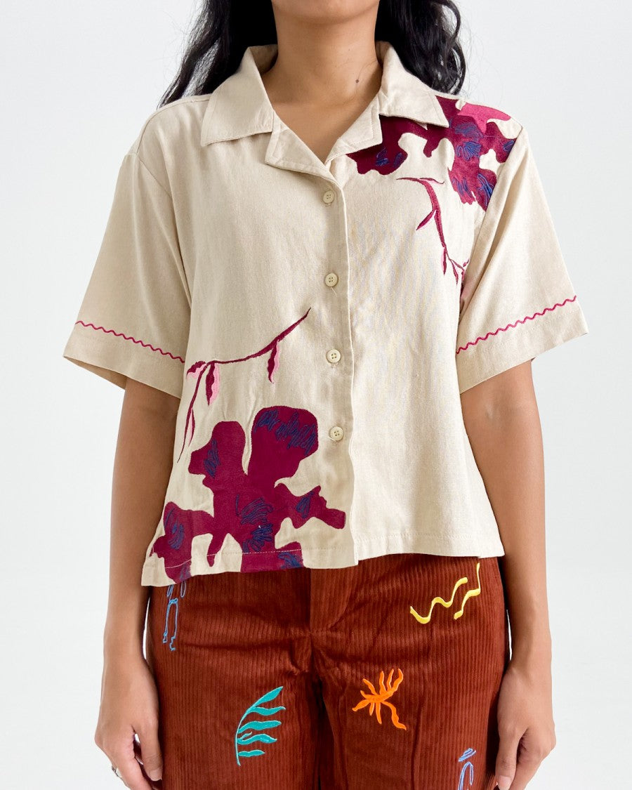 Prisha Shirt Cream - Earth Major